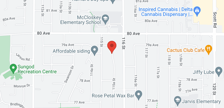 map of 7909 115A STREET